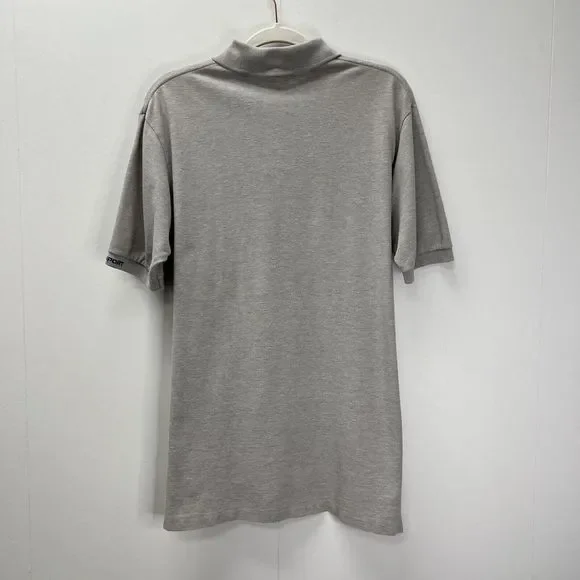 Polo Sport Vintage Ralph Lauren Large Logo Made in USA Grey Polo Shirt M - Picture 6 of 10